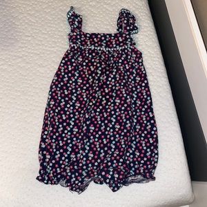 Flower print onesie